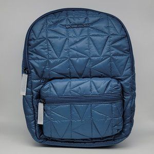 Michael Kors Winnie Medium Quilted Nylon Backpack Dark Chambray
